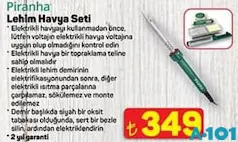 PİRANHA LEHİM HAVYA SETİ PİRANHA LEHİM HAVYA SETİ